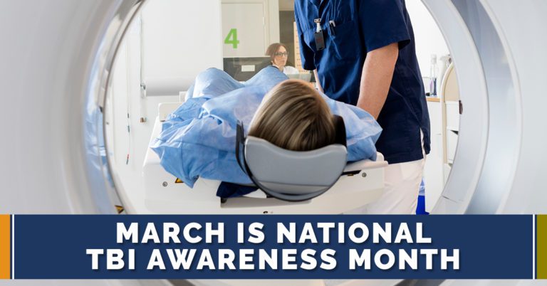 image of the top of a person's head in a CT scanner